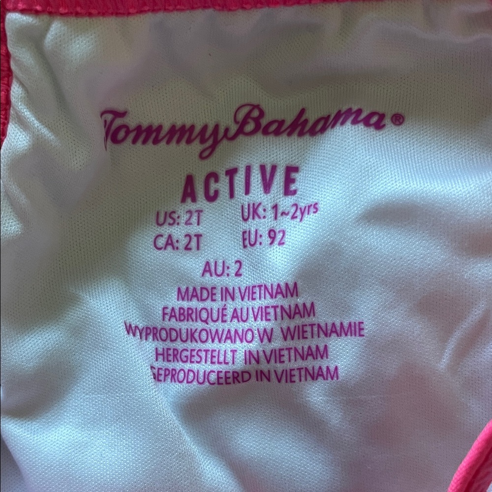 Tommy Bahama Kids Tennis Floral Dress - Blue and Pink - Picture 3 of 5